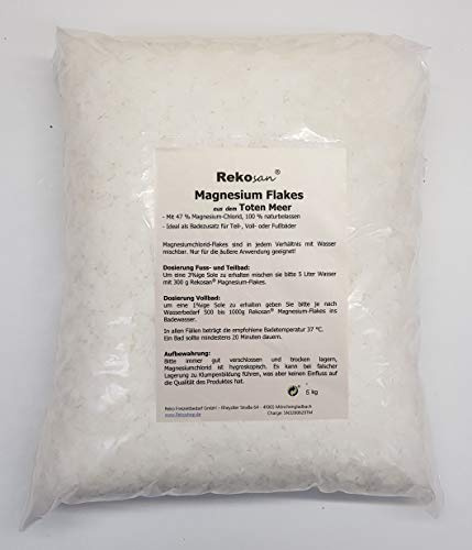 Rekosan ® Magnesiumchlorid 47% MgCl2 Flakes aus dem Toten Meer 5 kg