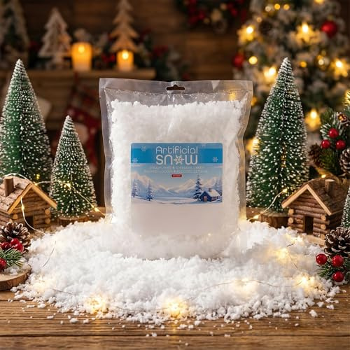 MIJOMA Neve artificiale, effetto neve (fiocchi di neve 50 g)