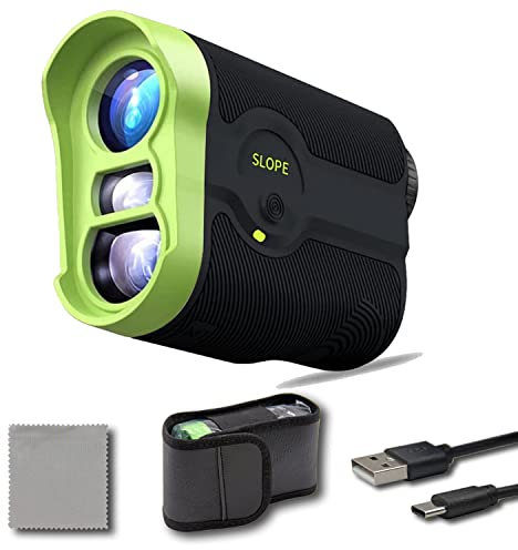 Telemetro da golf con pendenza Vaetuka Rangerfinder Magnet 800M/875Y Funzione di vibrazione di bloccaggio 6.5X Ingrandimento chiaro con acquisizione della bandiera, vibrazione impulso e sistema di