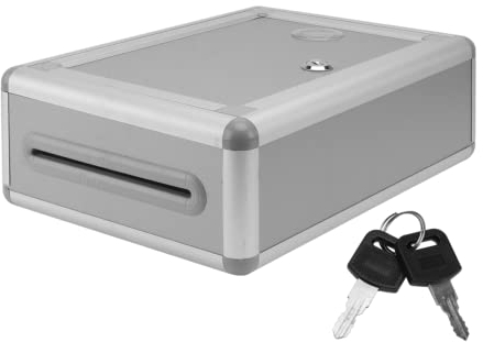 Spendenbox Mit Schloss Vorschlagsbox mit Schloss, Metall-DropBox, Wandbehang, Briefkasten, Inter, Briefkasten, Spendenbox, Dekoration für, Schule, 20,3 cm Klares Schlie?Fach