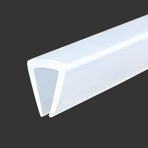 Protector de bordes de goma autoadhesivo en U para madera contrachapada y cristal, protector flexible en forma de U para bordes de 6 mm (1/4 pulgadas), 6 m, transparente