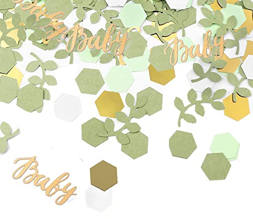 PINEPAN Konfetti für die Babyparty 100 Stück Konfetti Babyparty-Dekorationen für die Babyparty, Baby-Geschlechtsoffenbarung, Dschungel-Geburtstagsparty
