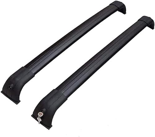 DIOTTI 2 Stück Dachträger Gepäckträger Querträger Balken für Land Rover Discovery 4 2014-2018, Aluminium Querstangen für Gepäck, Campingausrüstung, Fahrrad