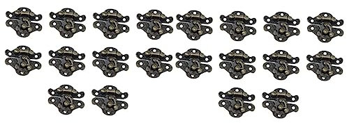 HOMSFOU 20 Stk robuster Magnethaken antike Haspeln Griffe für Kettensägenfeilen Premium-Material Wäschekorb rosa Geschäft retro Vintage-Hardware Antiquität sperren Schnalle