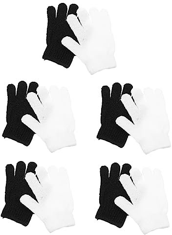 WOONEKY 10stücke Teiliges Peeling Duschhandschuhe Mit Fünf-finger-design Langlebige Körperpeeling Handschuhe Für Gründliche Reinigung Atmungsaktiv Und Schnell Trocknend Geeignet Für Täglic