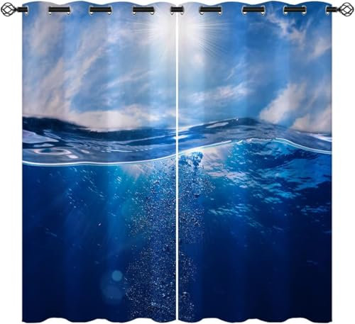 3D Bedruckte Kinderzimmergardinen, Verdunkelungsgardinen Für Das Schlafzimmer Und Wohnzimmer, Geräuschdämmend, Isolierend, Softes Mikrofaser-Set Mit 2 Stück, Heimdekoration 170X200 Cm -A-347926-220080