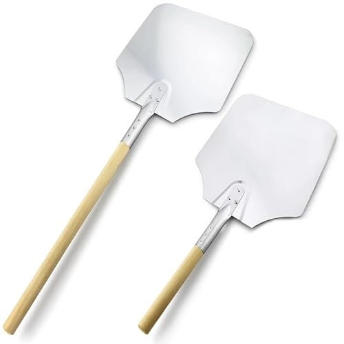 YUCHUANGYE Pizzaschaufel 127 cm Pizzaschaufel mit abnehmbarem langem Griff, Aluminiumspaten for Backofengrill, selbstgemachtes Brot, Gebäckschälchen, Küchen-Backutensilien Pizzaschieber