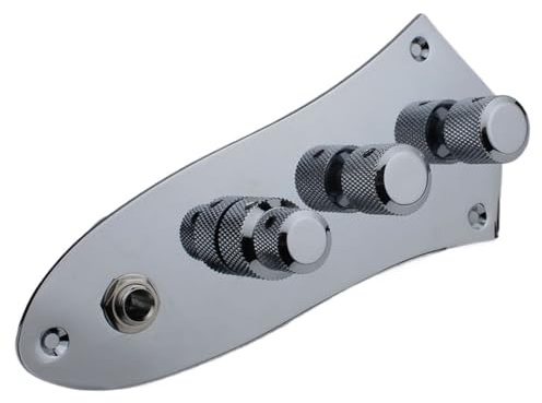 1 Set for GU-YKER 2-Band-Vorverstärker/Klangregelung for JB for Bass mit einstellbarem GAIN (mit Jazz-Bass-Steuerplatte + Steuerknopf).