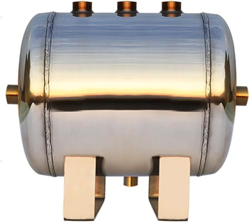 SAFWELAU Réservoir d'eau sous pression Réservoir de Pression Acier inoxydable 304 Réservoir d'air portable haute pression, Conteneurs à vessie horizontaux de stockage d'air pour Compresseur(50L/13.2Ga