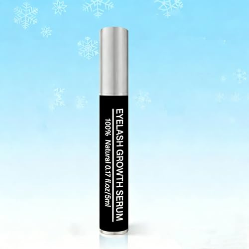 Wimpernwachstumsserum, Augenbrauenverstärker und Wimpernserum Lashes Wimpern Serum für längeres, dickeres, volleres（Schwarz）