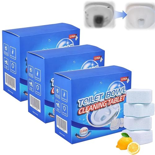 Toilet Cleaner Extra Strong, 2025 New Toilet Bowl Cleaner Tablets, Urine Stone Remover, Toilet Cleaning Blocks, Limescale Remover, Shower Strong Cleaning Agent for Shine and Fresh Fragrance Foam (3)