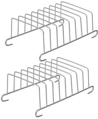 BIUDECO 2 piezas Rejilla de Cocina Inoxidable para Freidora de Aire y Vaporera Accesorios de Cocina para Asar y Panes para Preparaciones Efectivas y Convenientes