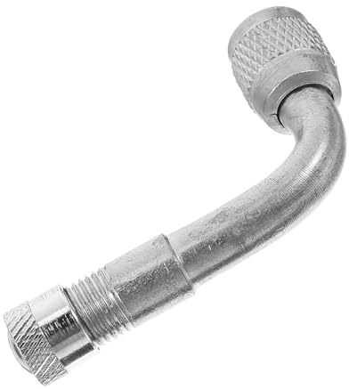 ZUNOXAZ Adaptador de Válvula Ángulo Latón para Extensión de Vástago de Neumático Prolongador de Válvula Compatible con Coche Moto Bicicleta y Camión Herramienta de Extensión Resistente y