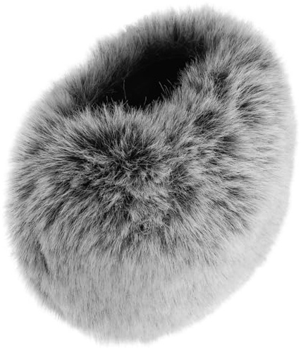 Cabilock Mikrofonabdeckung Windschutzscheibe Pelz Muff Windschutz FüR Lavalier Pc Mikrofone Abnehmbar GeräUschreduzierend Ideal FüR Asmr Outdoor Aufnahmen 5.12X3.74X1.57In