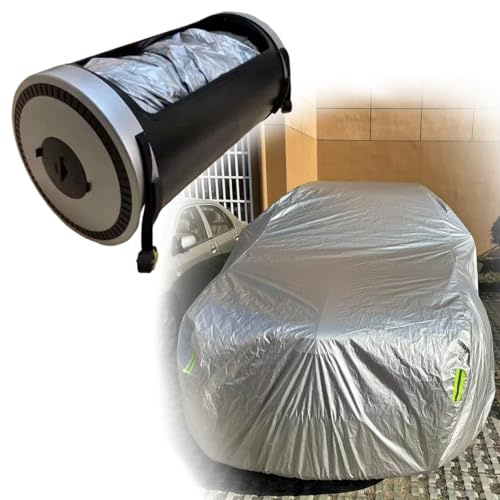 Automatische, einziehbare Autoabdeckung mit Fernbedienung, Sonnenschutzdach, integrierter Akku, mobiler Allwetter-Autoschutz, universeller, beweglicher Carport für Geländewagen, SUVs Vans(3S)