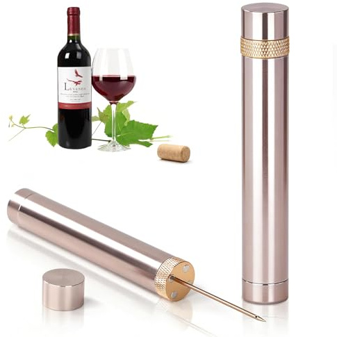 Quntis korkskruv, tryckluftsdriven korkskruv 7S Cork Pops Out, flasköppnare för rött vin Verktyg för att öppna flaskor Bärbar vinöppnare Professionellt tillbehör Flaskpump