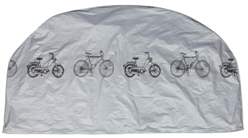 SOPOTUTU Copertura per Biciclette e Motociclette Resistente All’usura, Telo Copribici Antipioggia e Antipolvere Grigio, Protezione Traspirante per Esterno, Leggero e Portatile per Uso