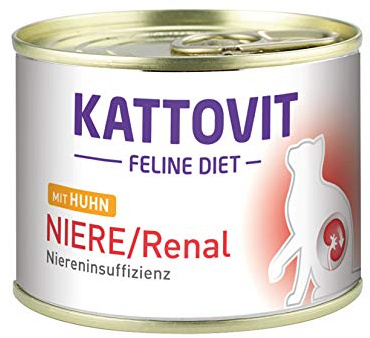Kattovit 77046 Feline Niere/Renal Huhn, 12er Pack (12 x 175 g)