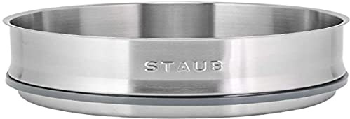 STAUB 26 cm Dämpfeinsatz, Gusseisen, dunkelblau, 29 x 29 x 9 cm