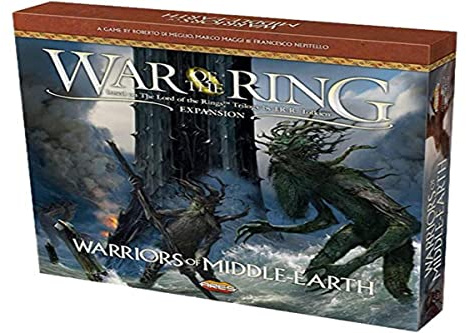 Ares Games | Warriors of Middle-Earth: War of the Ring exp | Board Game | Ages 14+ | 2 to 4 Players | 150 to 180 Minutes Playing Time, 32.1 x 5.1 x 23.1 cm