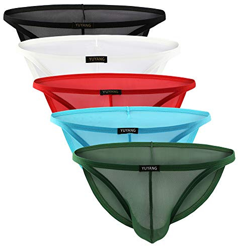 Billtop Hombre Ropa Interior Masculina Transparente Calzoncillos Slip
