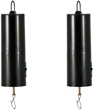 CIM - 2 STÜCK - Mobiler Batterie Motor für Windspiele, Discokugeln, Mobiles - leise, gleichmäßig drehend - Abmessungen: 45 x 190mm