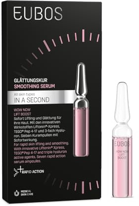 EUBOS IN A SECOND Wow Now Lift Boost 7 x 2ml | Glättungskur Ampullen, 7-Tage-Sofortkur gegen feine Falten, Für Sofort-Lifting und Glättung