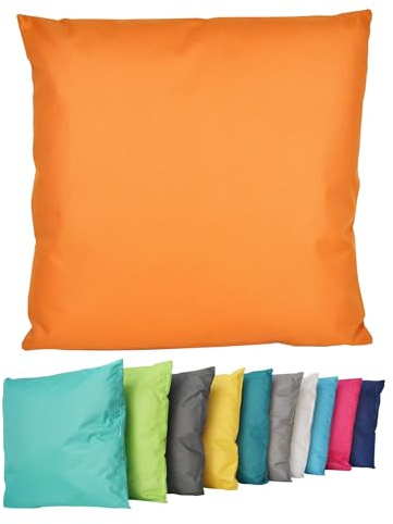 Coen Bakker Outdoor Lounge Kissen 45x45cm Dekokissen Inkl. Füllung Wasserfest Sitzkissen Garten Stuhl Lotus Effekt, Farbe:Orange