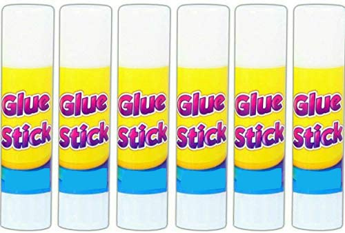 PaulStore 6Pcs Twist up Glue Sticks Non Toxic for Scrapbook Paper Card Photo Fabric Craft Kids