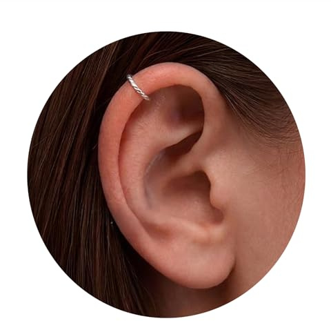 Silberne Knorpel-Creolen silver helix Silber