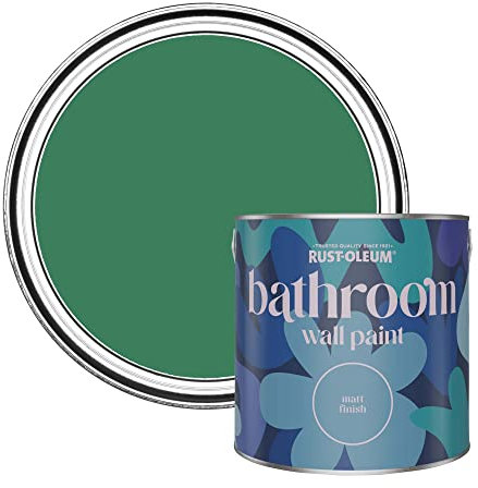 Rust-Oleum Green Water-Resistant Bathroom Wall & Ceiling Paint - Emerald 2.5L
