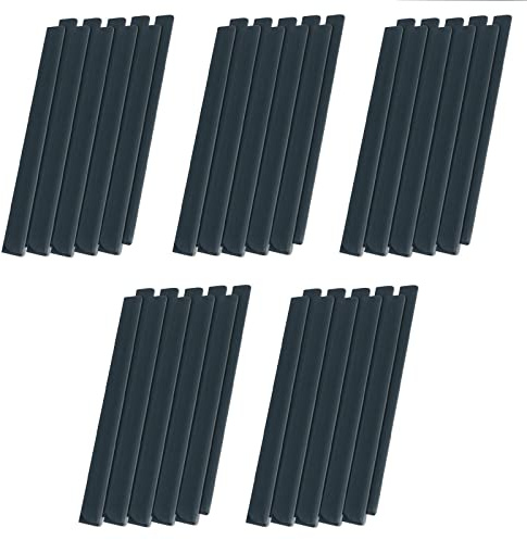 LZQ Lot de 50 clips de fixation universels en PVC - Brise-vue - Pour panneaux double fil - Anthracite