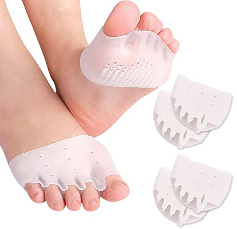 Separatore Dita Piede in Silicone con Protezione Alluce Valgo, Adatto Per L'uso All'interno Di Calze e Tutti i Tipi di scarpe. Distanziatore Dita Piedi in Gel, Sollievo Dal Dolore Metatarsale.