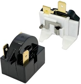 Wilsnsun Refrigerator Start Relay and Overload Protector, 4.7 Ohm 3Pin QP2-4R7 Compatible with Mini Fridges, Deep Freezers, Beer Coolers