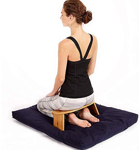Tragbare Moderne klappbare Meditationsbank mit arretierbaren Scharnieren, klappbare Meditationsbank mit arretierbaren Magnetscharnieren für Teezeremonie, Yoga, Beten und gesünderes Sitzen, Tiefe
