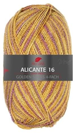 Pro Lana Golden Socks Alicante 16 994 - Gelb/Rosa
