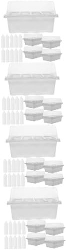SUPVOX 4sets Vassoi Per Germinazione Con Per Semi Kit Per e Include Etichette Per e Vassoio Per Monitoraggio Della Germinazione