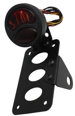 Für H&Arley Für Für Sportster Für Bobber Für Chopper Universal Motorrad Seitliche Montage Kennzeichen Halterung Bremse Rücklicht