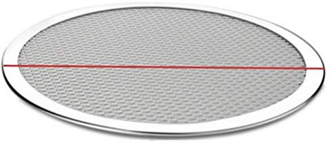 WUSHADEHANS Teglie per Pizza, Teglia Antiaderente for Pizza, teglia da Forno, Rete, Nuova Rete in Alluminio Senza Cuciture, Utensili da Cucina, Pizza(22inch)