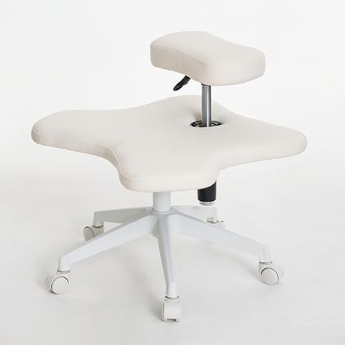 LULUMAIC Ergonomischer Kniestuhl, höhenverstellbarer Bürohocker mit Rollen, Stühle mit gekreuzten Beinen und Memory-Schaum-Kissen, Haltungsstuhl zur Linderung von Rückenschmerzen, Meditationsstuhl für