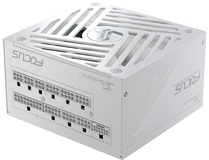 Seasonic Focus GX 850W Power Supply ATX 3.1 PCIe 5.1 (12V-2x6) 10 Years Warranty Cybenetics Platinum Fully Modular RTX 5080 AMD RX 9000 Ready White