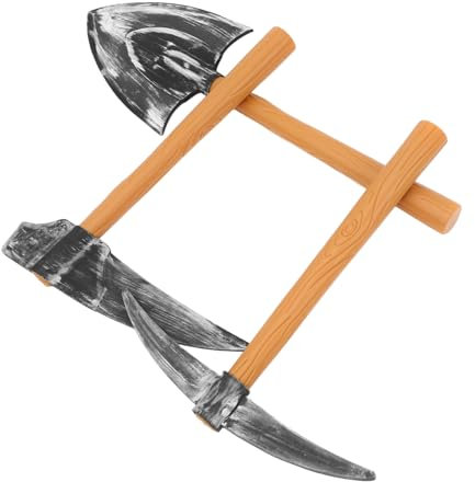 FELTECHELECTR 3pièces GNOME Costume Accessoires Ensemble De Sickle Et Pelle pour Halloween Cosplay Et Performances Scéniques