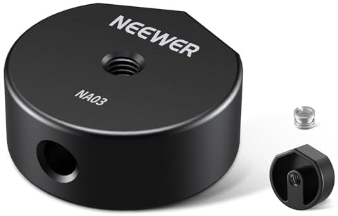 NEEWER Tripod Adapter Compatible with Starlink Mini, Lightweight Aluminum Tripod Mount Conversion Adapter, Standard 1/4 3/8 Threads, Not for the Pipe Adapter Mount Released After April 2025, NA03