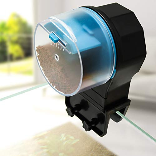 Automatischer Fischfuttermittel, Autofischfuttermittel -Plastik Intelligenter Fischnahrungsmittelspender Wiederaufladbarer Timer Fischfuttermittel Fischfutter Urlaub Feeder für Aquarium oder Fischtank