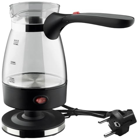 Caffettiera elettrica turca, caffettiera turca, 600 ml, turco, caffettiera elettrica turca, teiera, caffettiera per caffè da campeggio, caffettiera turca