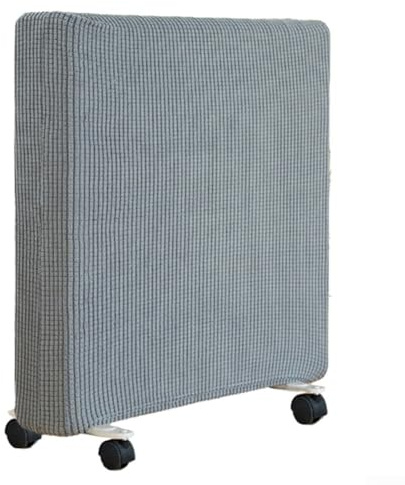 Yhenlovtt Heater Cover Protective Radiator Dust Cover Elastic Fabric for Oil and Electric Heaters in Green, Beige, Dark Gray, Light Gray(LIGHT GRAY L)