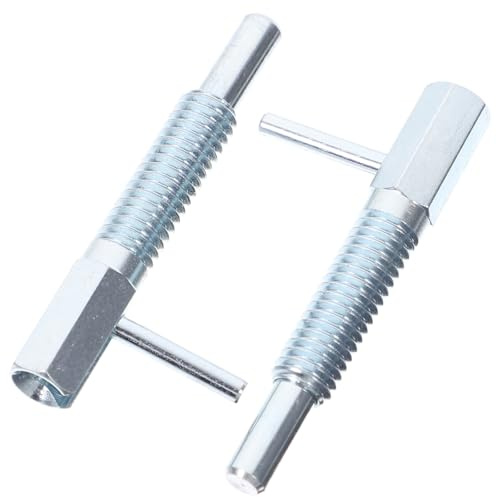 GLEAVI 2pcs M6 Self-Locking Spring Plunger Pins Expansion Spring, Stainless Steel Spring-Loaded Indexing Latch for Mechanical Accessories and Safety Locking Applications