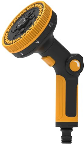 RAINPOINT Hose Pipe Spray Gun, High Pressure Garden Hose Spray Gun with 8 Patterns, Hose Nozzle with Thumb Flow Control for Watering Plants, Lawns, Cars and Pets Washing