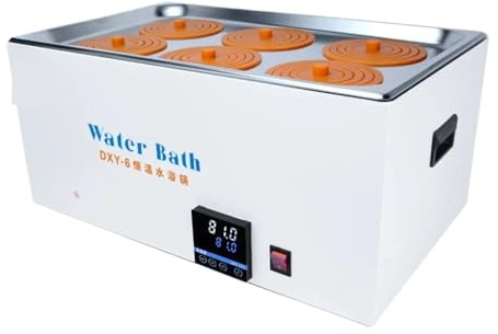 Vattenbad, Digitalt vattenbad 6 hål Laboratoriet Termostatisk konstant temperatur värmetank med valbar tidpunkt Anti bränd