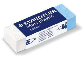 Staedtler Mars Plastic Combi Pencil and Ink Erasers Pack of 3aa
